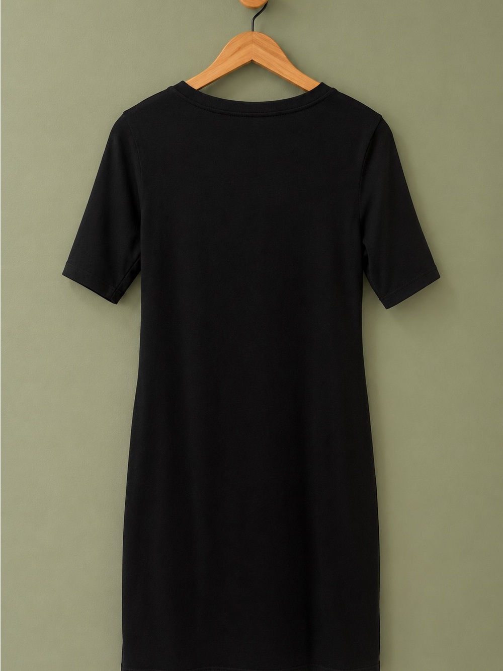 Old Navy Black Crewneck Short Sleeve Women's Dress - Picture 3 of 3